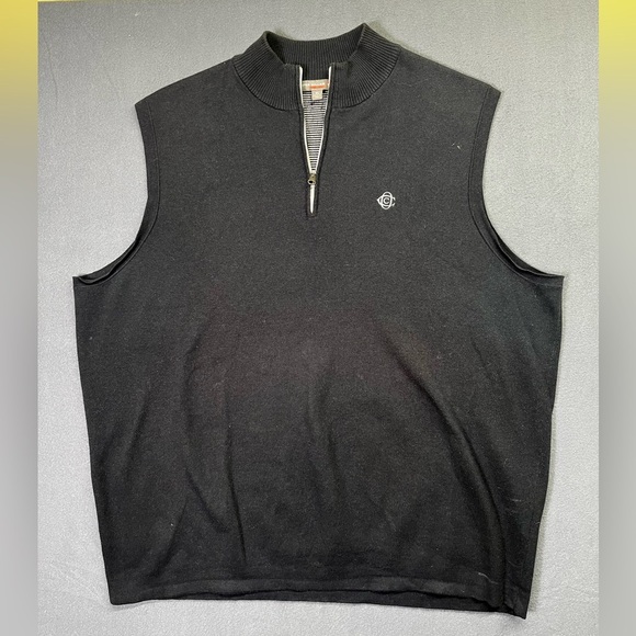 Peter Millar Crown Sport 1/4 Zip Performance Sleeveless Sweater Mens XL 1505 - Picture 1 of 9